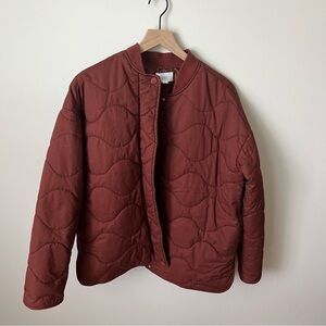 Everly Rust Quilted Jacket